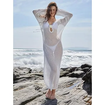 Leoparts Knitted Swimsuit Cover-Up for Elegant Beach Style