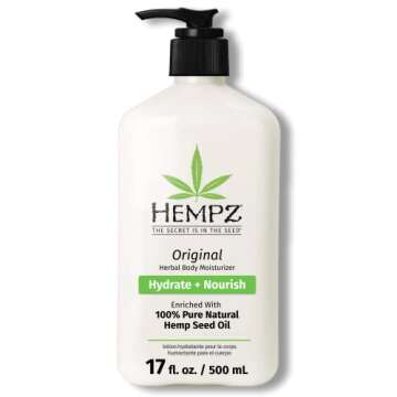 Hempz Original, Natural Hemp Seed Oil Body Moisturizer with Shea Butter and Ginseng & Body Lotion - ...