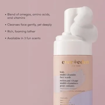 Gentle Evereden Kids Face Wash - Cool Peach 3.4 oz