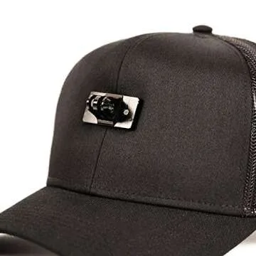 ActionHat® Black Curved Bill - Patented Floating Hat Mount Compatible for GoPro, DJI, Insta360 Action Cameras