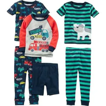 Carter's 6-Piece Cotton Pajama Set for Boys