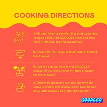 Goodles Shella Good Aged White Cheddar and Shells Pasta - Nutrient Packed with Real Cheese, Fiber, Protein, Prebiotics, Plants, & Vegetables | Non-GMO, Organic Ingredients [Shella Good, 6 oz. 1 Pack]