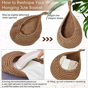 Honeydak Teardrop Hanging Baskets - Stylish Kitchen Storage