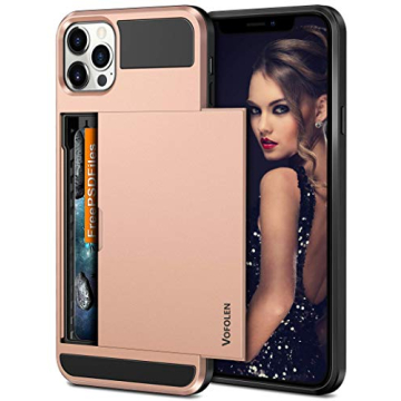 Vofolen Compatible with iPhone 12 Pro Case Wallet 5G Cover Credit Card Holder ID Slot Sliding Back P...