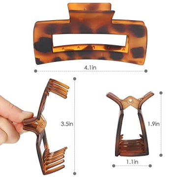 Luraseea 15 Pack Hair Claw Clips in Vibrant Colors for Women