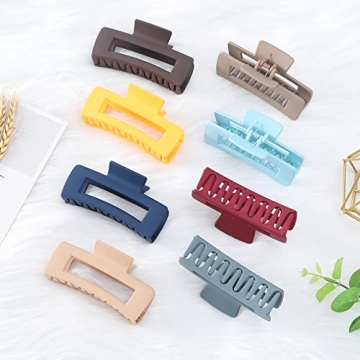 Luraseea 15 Pack Hair Claw Clips in Vibrant Colors for Women