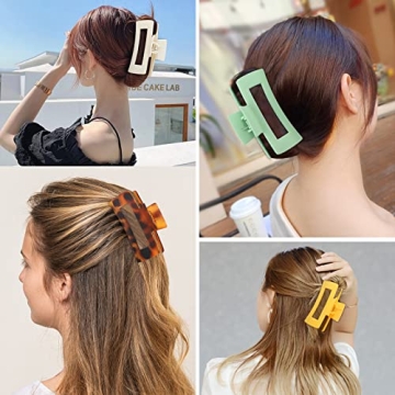 Luraseea 15 Pack Hair Claw Clips in Vibrant Colors for Women