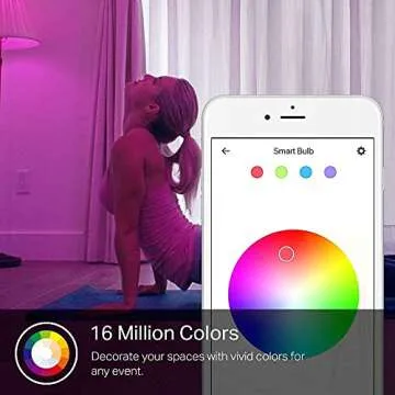 Kasa Smart Light Bulbs, 1000 Lumens High Brightness, 16M Color Changing, Dimmable Smart WiFi Light Bulb, Compatible with Alexa and Google Home, A19, 2.4GHz Wi-Fi only, No Hub Required, KL135