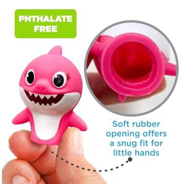 Nickelodeon Baby Shark 10 Pc Finger Puppet Set - Party Favors, Educational, Bath Toys, Story Time, Floating Pool Toys, Beach Toys, Finger Toys, Playtime