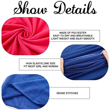 9 Stretch Head Wraps for Women in Vibrant Colors