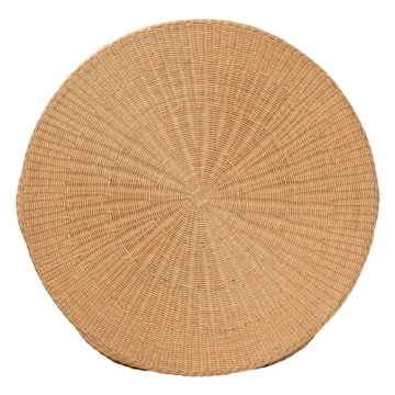 Bali & Pari Palm Scallop Rattan Coffee Table for Home