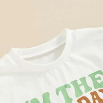 Amiblvowa Infant Baby Girl Boy 1st First Birthday One Outfit Short Sleeve Bubble Romper 1 Year Old Summer Cake Smash Clothes (Birthday White, 12-18 Months)