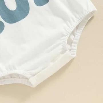 Amiblvowa Infant Baby Girl Boy 1st First Birthday One Outfit Short Sleeve Bubble Romper 1 Year Old Summer Cake Smash Clothes (Birthday White, 12-18 Months)