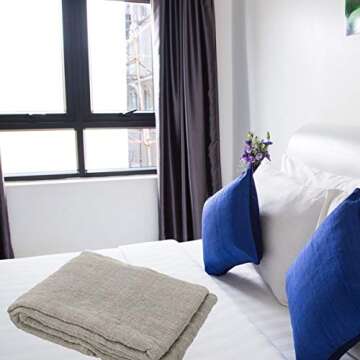 Shop LC Cotton Beige Throw Blanket - Cozy & Stylish Gift