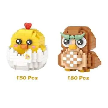 Pinkiwine 4-Pack Easter Building Block Toys for Kids