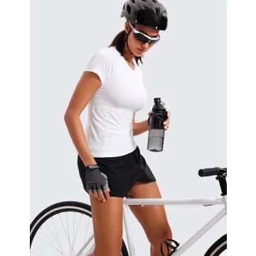 CRZ YOGA Seamless Workout Tops for Women - Breathable Fit