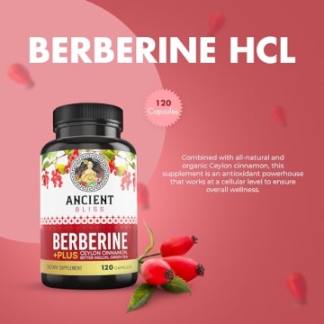 Ancient Bliss Berberine HCL 1200mg with Ceylon Cinnamon