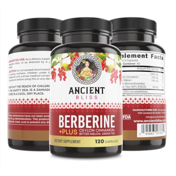 Ancient Bliss Berberine HCL 1200mg with Ceylon Cinnamon