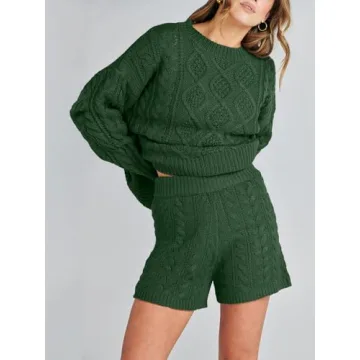 ANRABESS Women Cozy Fall Outfit 2-Piece Set