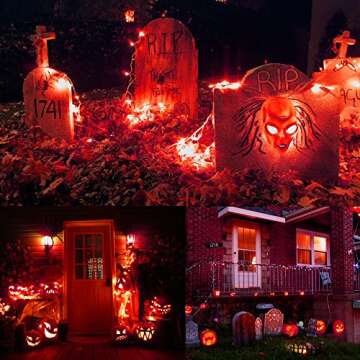 Bynlna String Lights,LED Copper Wire Lights, Each Set 33ft/10M 100LEDs and 9 Remote Control.AA Battery Powered,Decor Rope Lights for Holiday,Wedding, Parties.(Red)