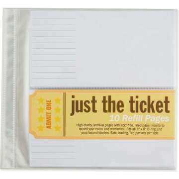 Just the Ticket: Ticket Stub Organizer
