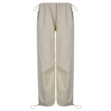 YAHUIUL Women's Parachute Cargo Pants Fashion Comfort
