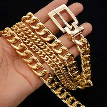 Suyi Gold Chain Belt for Women – Stylish 110CM Waist Accessory
