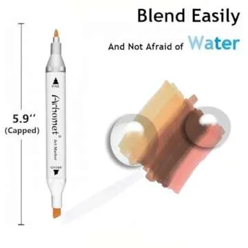 6 Colors Skin Tone Alcohol Markers Set for All Ages