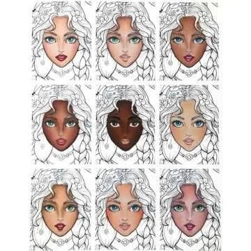 6 Colors Skin Tone Alcohol Markers Set for All Ages