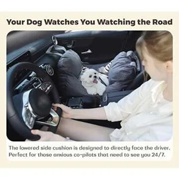 PET AWESOME Dog Car Seat, Puppy Booster Seat, Travel Carrier Bed for Small and Medium Pets