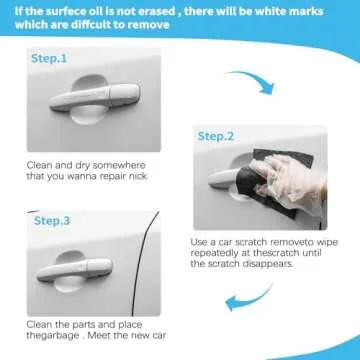 Nano Sparkle Cloth Car Scratch Remover - Advanced Nano Scratch Fix Tool - Easily Removes Small Scratches, Swirls, Residue & Water Spots - Restores Car Paint to Original, Like-New Shine (3-Pack)