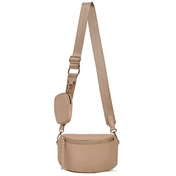 Like Dreams Small Crossbody Bag Unisex, Detachable Coin Pouch, Light weight Nylon Small Utility Fann...