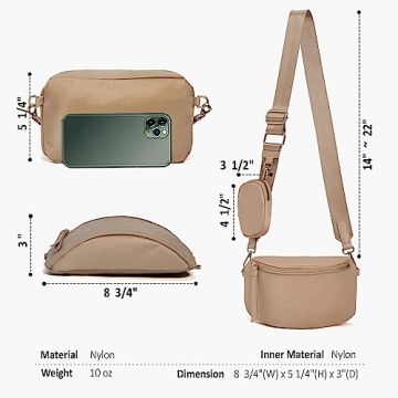 Versatile and Stylish Like Dreams Small Crossbody Bag