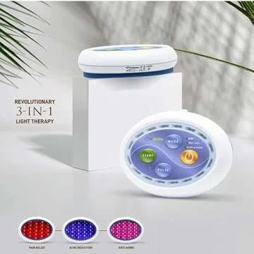 Celluma POD | All-in-one Mini Handheld Blue, Red, and Infrared LED Light Therapy with Acne, Anti-Wrinkles, and Pain Reduction Settings