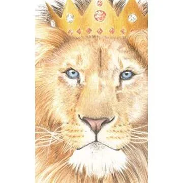 WillowHope King and Queen Lion, Cub, Lioness Nursery Colour Pencil Art Prints - Boys or Girl Bedroom (King In Training - 11 x 14)