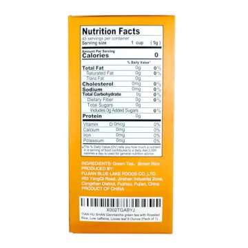 TIAN HU SHAN Genmaicha Green Tea with Roasted Rice, Low Caffeine Genmaicha Tea Loose Leaf 8 Ounce / ...