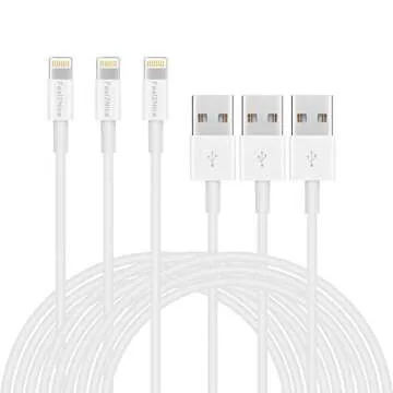 [ MFi Certified ] 5Pack 6ft iPhone Charger Cable, Long Lightning Cable 6 Foot, High Fast 6 Feet iPhone Charging Cable Cord Connector for iPhone 12 Mini 12 Pro Max 11 Pro MAX XS Xr X 6 AirPods