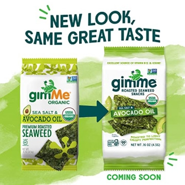 Gimme Organic Roasted Seaweed - Healthy Snack for Everyone