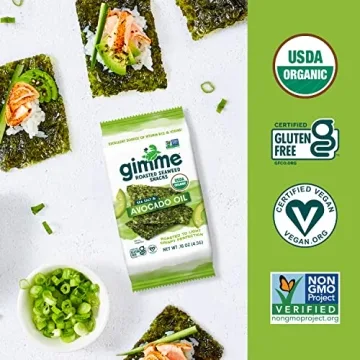 Gimme Organic Roasted Seaweed - Healthy Snack for Everyone