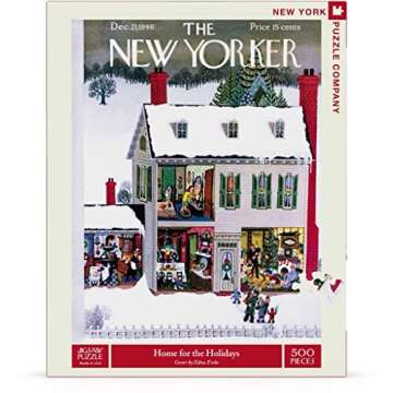 New Yorker Home for The Holidays 500 Piece Puzzle