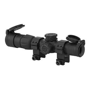 Monstrum Rubberized Flip-Up Rifle Scope Lens Covers (Objective Bell | 37-42 mm/1.5-1.7 inch Diameter)