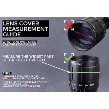 Monstrum Flip-Up Lens Covers for Rifle Scopes - 37-42 mm