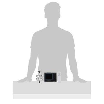 La Crosse Technology Color Projection Alarm Clock with Indoor/Outdoor Temperature & Charging USB Port, Wireless, Backlit, Black, 616-146