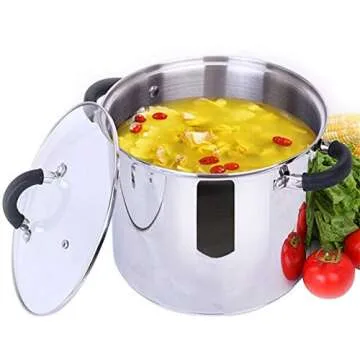 MAXCOOK 7.5 Quart Stainless Steel Stock Pot with Lid