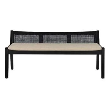 Elegant Powell Kasi Cane Bench for Every Decor Style