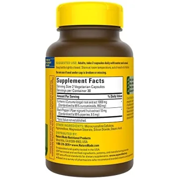 Extra Strength Turmeric Curcumin with Black Pepper 60 Caps
