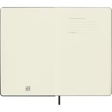 Moleskine Classic Notebook, Hard Cover, Large (5" x 8.25") Dotted, Black, 240 Pages