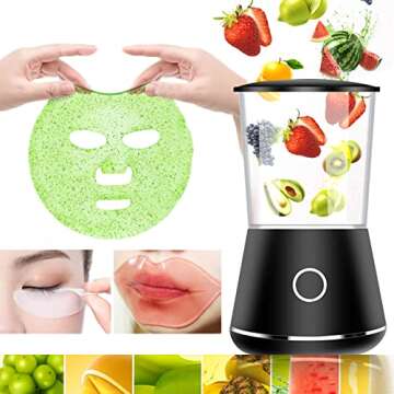 Face Mask Machine, DIY Fruit Vegetable Facial Mask Making Tool Facial Mask Machine Automatic Face Ma...