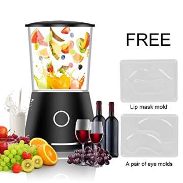 Face Mask Machine, DIY Fruit Vegetable Facial Mask Making Tool Facial Mask Machine Automatic Face Mask Machine Maker Machine Kit Skin Care Beauty Machine with Mask for Home SPA