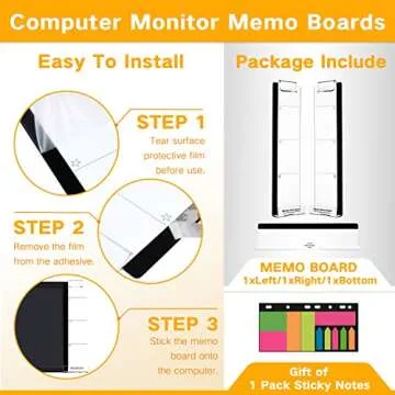 Monitor Memo Boards - Multifunctional Acrylic Organizer